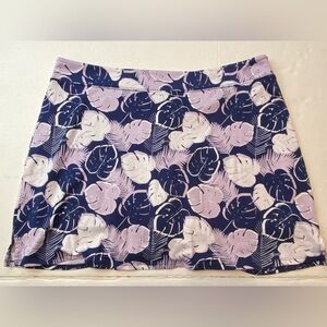 Tranquility Womens Plus Size XX-Large Tropical Elastic Waist Golf Sport Skort